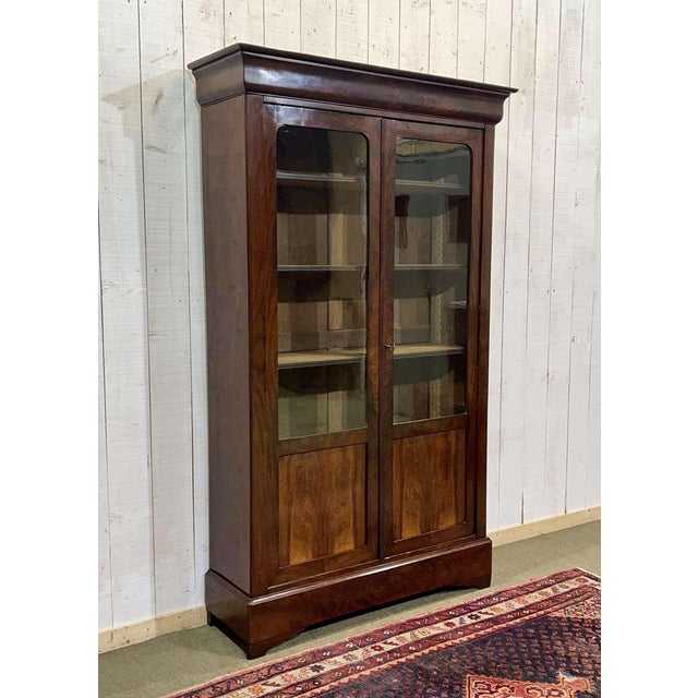Louis Philippe Mahogany Bookcase, 1800s For Sale - Image 6 of 18