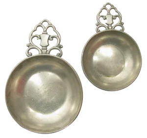 Royal Holland Pewter Porringers, a Pair