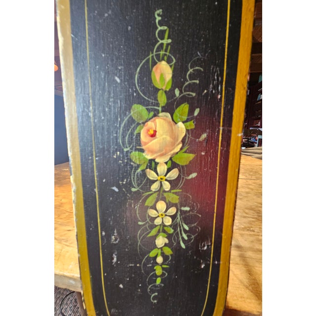 Antique Hand Painted Salesman Sample Wooden Sled For Sale - Image 15 of 15