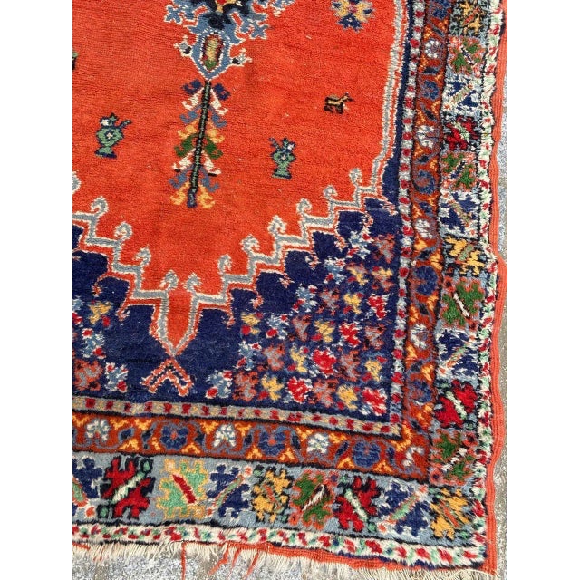 1950s Vintage Moroccan Rug For Sale - Image 5 of 14