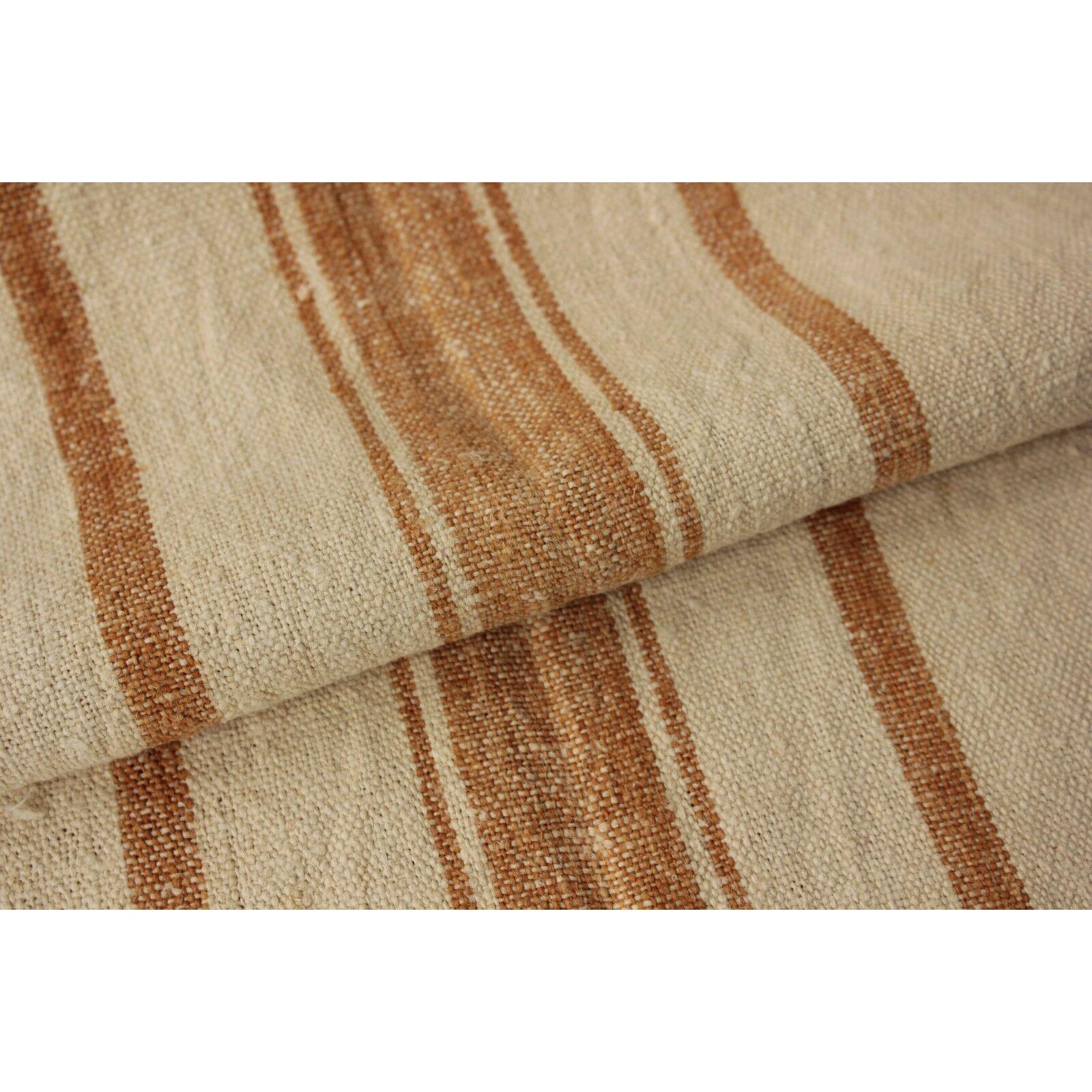 Grain Sack Grainsack Fabric Vintage Linen 12 1 Yds Washed Rare Bolt Upholstery Chairish