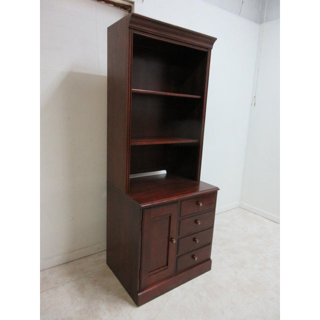 Ethan Allen 1990s Ethan Allen British Classics Cabinet Hutch Office Cabinet For Sale - Image 4 of 11
