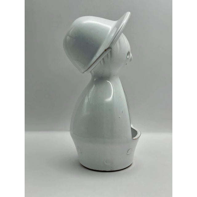 1960s Vintage Ceramic Figurine Candle Holder For Sale - Image 5 of 8