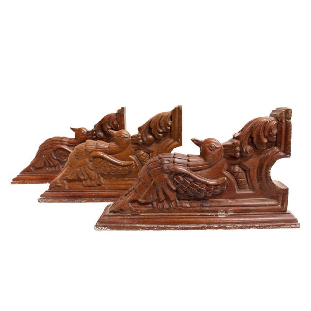 Hand Carved Bird Bracket Corbel For Sale - Image 10 of 12