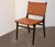 Andrianna Shamaris Modern Chair Series Single-Backed Leather Woven Chair For Sale - Image 4 of 5