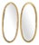 Antique Oval Mirrors in Wood, 1890s, Set of 2 For Sale