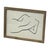 Brown 1970s Contemporary Minimalist Reclining Nude Figure Line Drawing in Wood Frame. For Sale - Image 8 of 10