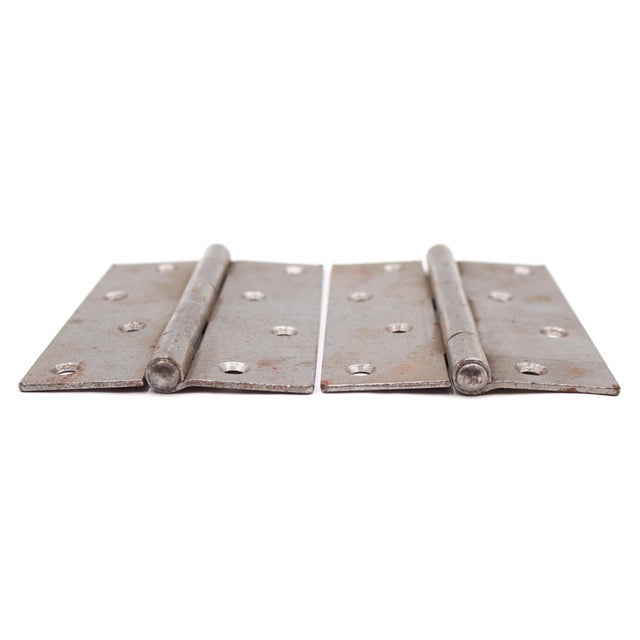 Traditional Pair of Vintage 4 X 5.875 In. Steel Stanley Door Hinges For Sale - Image 3 of 5