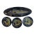 French Robert Picault Black Glazed Ceramic Fish Vallauris Set 15 Pieces For Sale