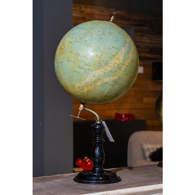 Antique World Map from J. Felsch, 1890s For Sale - Image 6 of 6