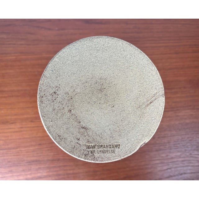 Mid-Century Modern Danish Studio Pottery Vase from Ivan Grandahl, 1960s For Sale - Image 11 of 13