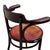1900 - 1909 Antique Art Nouveau Bent Oak Desk Chair W/ Carved Shell Motif Seat by Fischel For Sale - Image 5 of 8