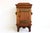 Antique arts and crafts hand carved small wall cabinet wood brass 1900s Gorgeous antique wall cabinet from the 1900s....