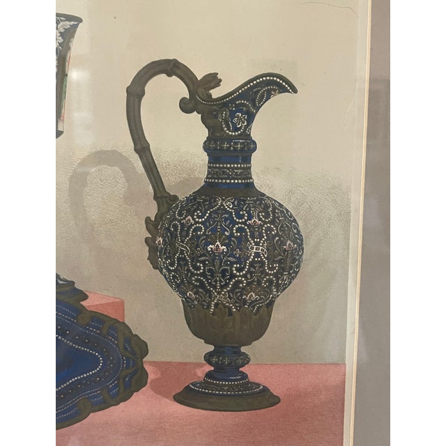 Victorian Antique Exhibition Decorative Porcelain Alderman Copeland Phillips Hand Colored Litograph For Sale - Image 3 of 6
