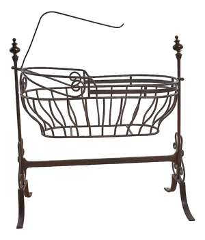 Empire Cradle in Wrought Iron