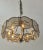 Mid-Century Modern 1970’s Glass and Chrome Chandelier For Sale - Image 3 of 8