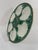 Vintage 1950s French Longchamp Green and White Oyster Plate For Sale - Image 11 of 16