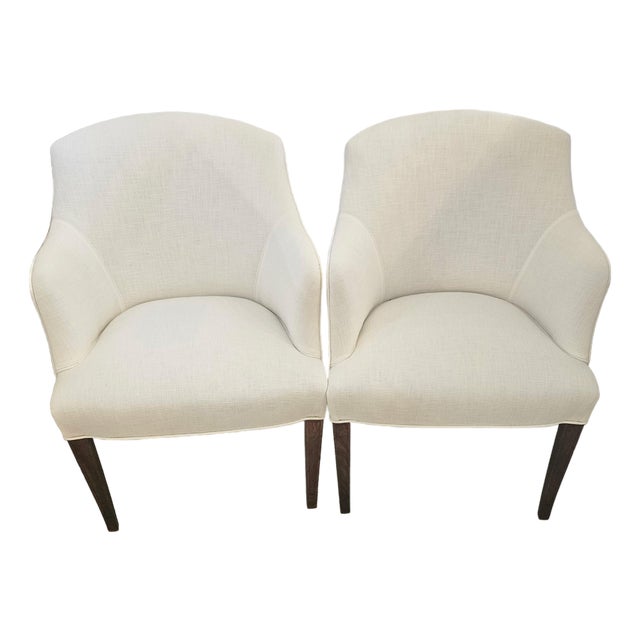 Newly Upholstered 1940s Tailored French Club Lounge Chairs -a Pair For Sale