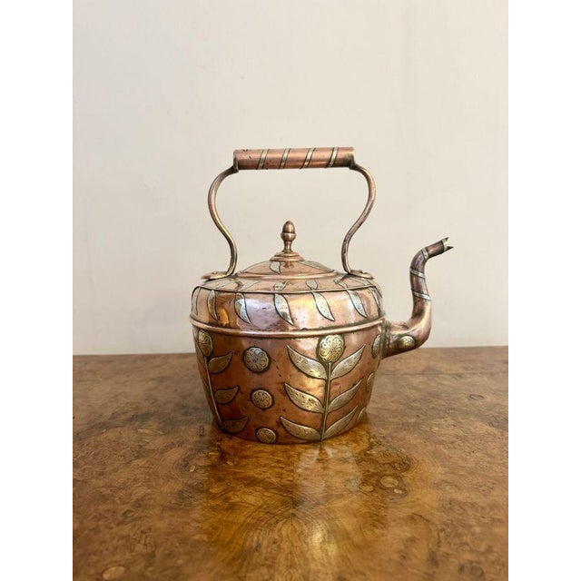 Metal Antique Dutch Copper Kettle, 1800 For Sale - Image 7 of 7