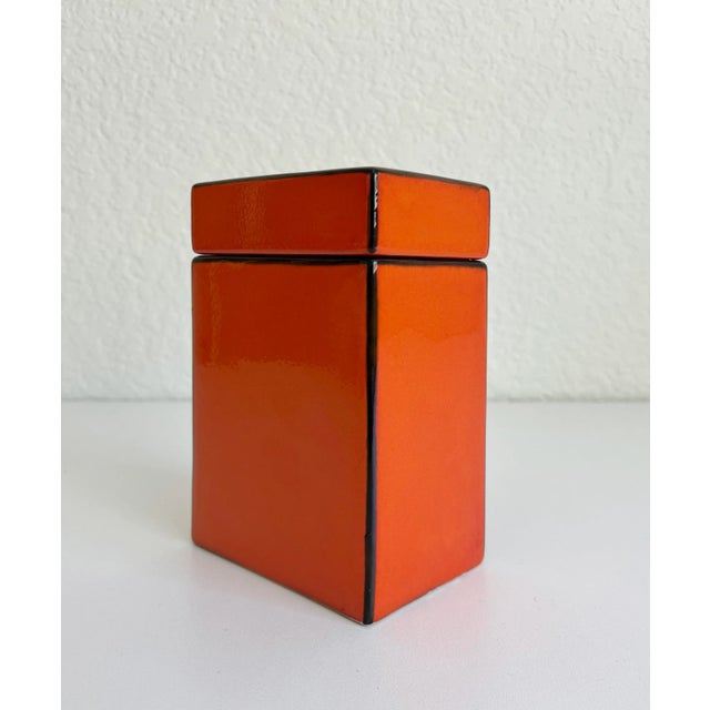 1970s Mondrian Inspired Canister For Sale - Image 4 of 9