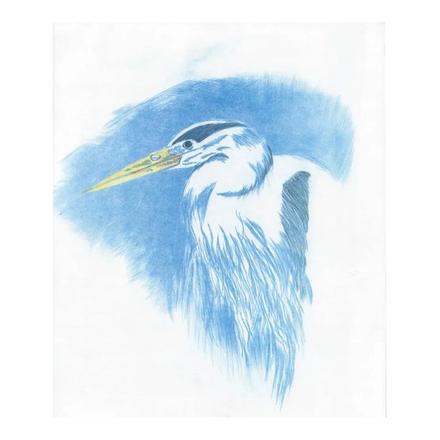1999 Crane Lithograph For Sale