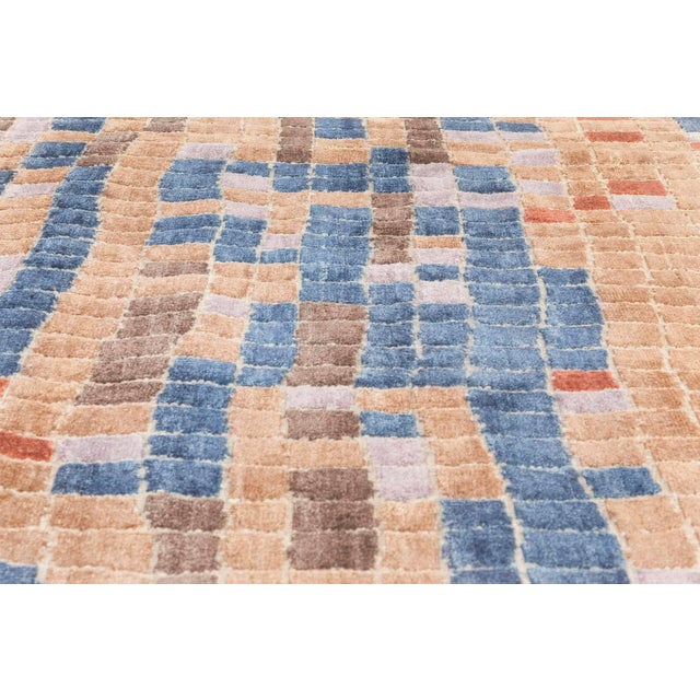Early 21st Century Modern Multi-Color POOL Tile Geometric Design Rug by Doris Leslie Blau For Sale - Image 5 of 8