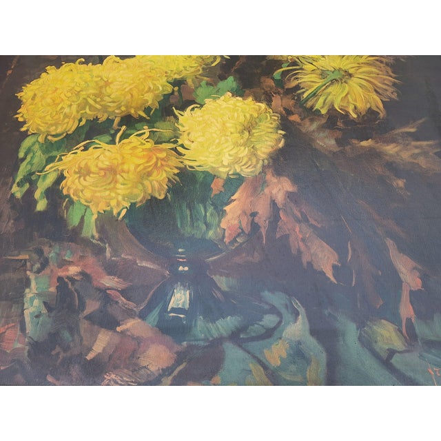 Chrysanthemums Franz Oerder Flowers Still Life Vibrant Yellow 1930s Frans David Oerder (1867 – 1944) South Africa...