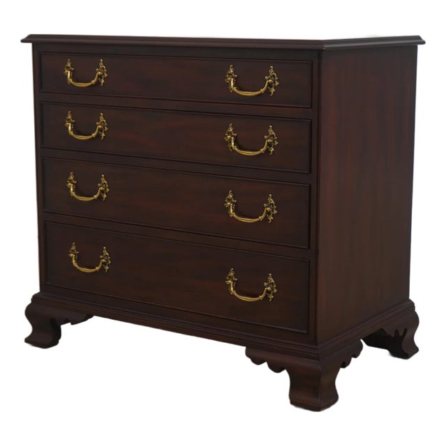 Henkel Harris Mahogany Chippendale Style Bachelors Chest For Sale