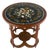 Very Fine Mother of Pearl Decorated 24" Round Side Lamp Table Stand For Sale
