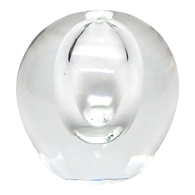 1980s Blown Glass Paper Weight For Sale