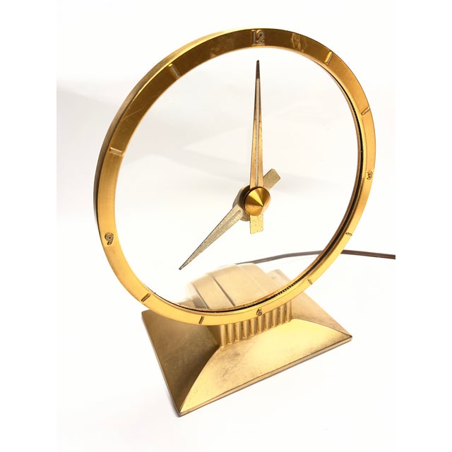 Wonderous Jefferson Golden Hour clock in working condition. Plug in style. Probably needs new wiring since it's original...