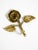 Mid-Century Brass Rose Wall Coat Hooks, 1950s, Set of 5 For Sale - Image 6 of 10