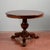 Round Center Table in Walnut with Three Victorian Style Carved Feet For Sale - Image 10 of 18