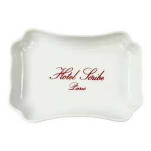Vintage Hotel Scribe Paris Limoges Porcelain Ashtray Dish France