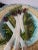 Antique French Asparagus Barbotine Plate from Salins, 1900s, Set of 4 For Sale - Image 4 of 8