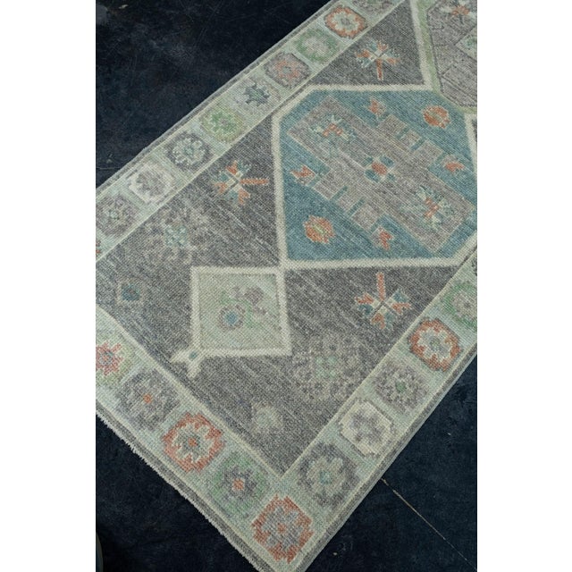 Turkish Oushak Runner Rug 2'10" x 23'7" #17527 For Sale - Image 4 of 8
