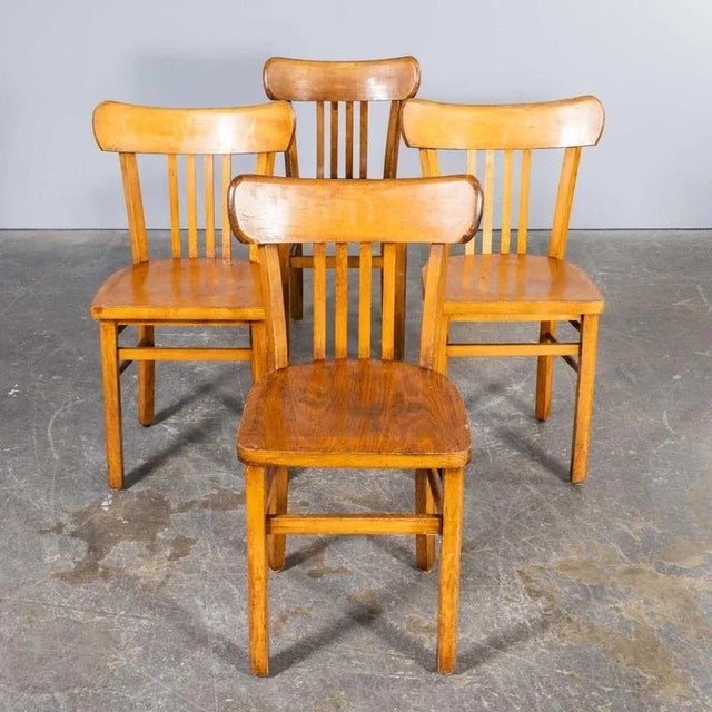Vintage Luterma Honey Oak and Bentwood Chair, 1950s For Sale - Image 8 of 11