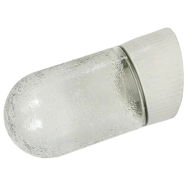 Vintage White Porcelain Wall Light, 1970s For Sale - Image 13 of 13