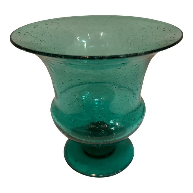 Blenko Teal Vase For Sale