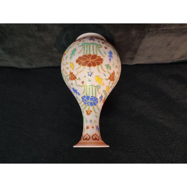 Chinese Ceramic Vase,Chenghua Marked Gold Drawing Famille Verte Porcelain Vase Hand Painted Lotus Flowers and Fishes Pattern For Sale - Image 4 of 11