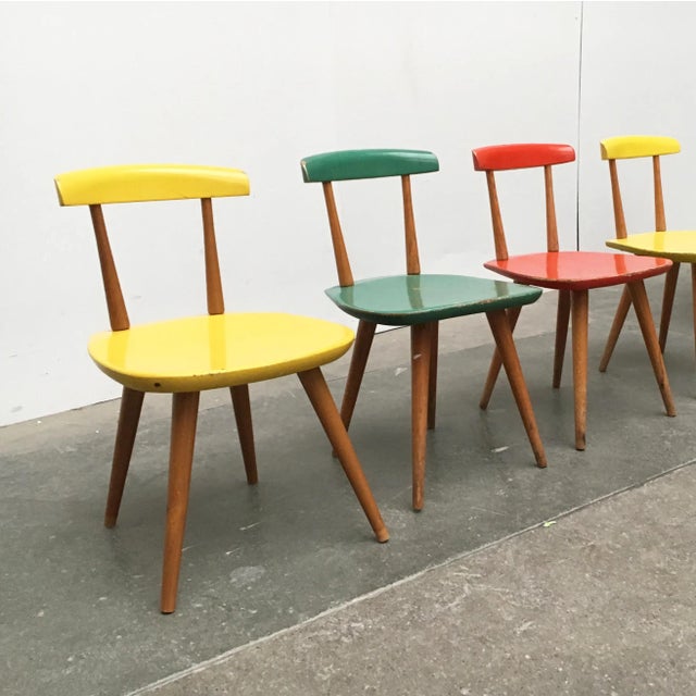 Children's Table & Chairs Set by Karla Drabsch for Kleid & Raum, 1950s, Set of 5 For Sale - Image 10 of 18