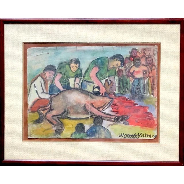 Vintage Painting by Ilhami Atalay For Sale