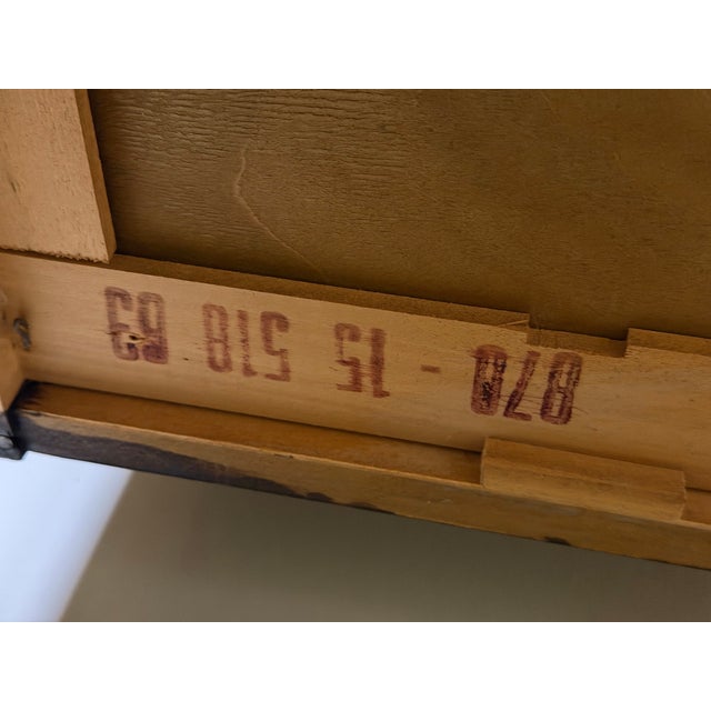Wood 1960s Broyhill Saga Desk and Chair Set For Sale - Image 7 of 8