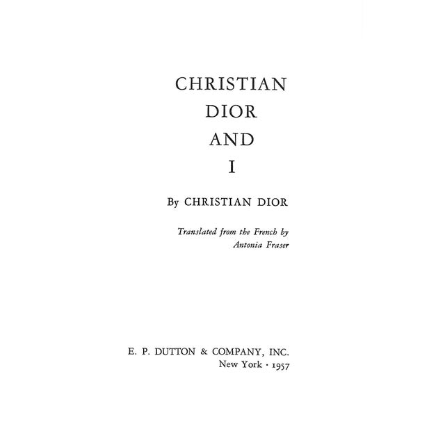 "Christian Dior and I" 1957 Dior, Christian For Sale - Image 4 of 11