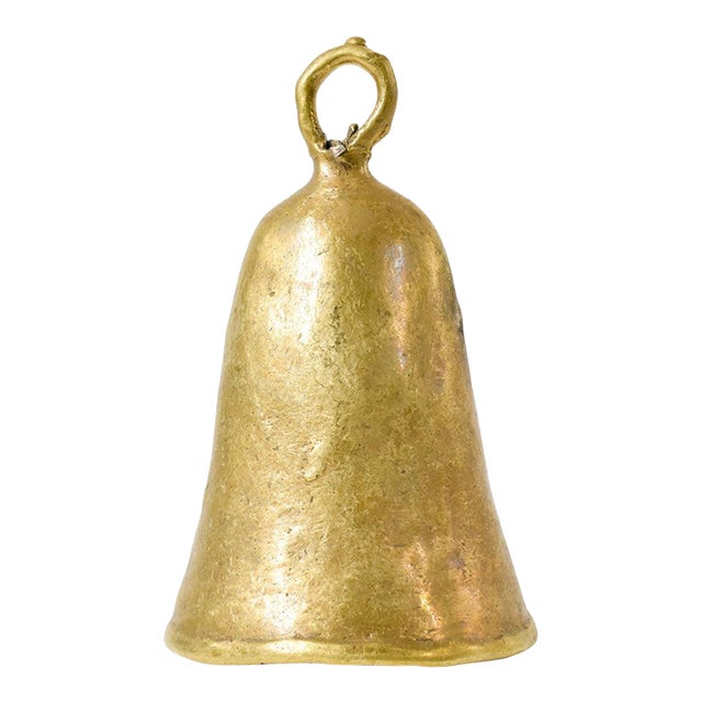 Early 20th Century Benue Brass Bell Nigeria For Sale