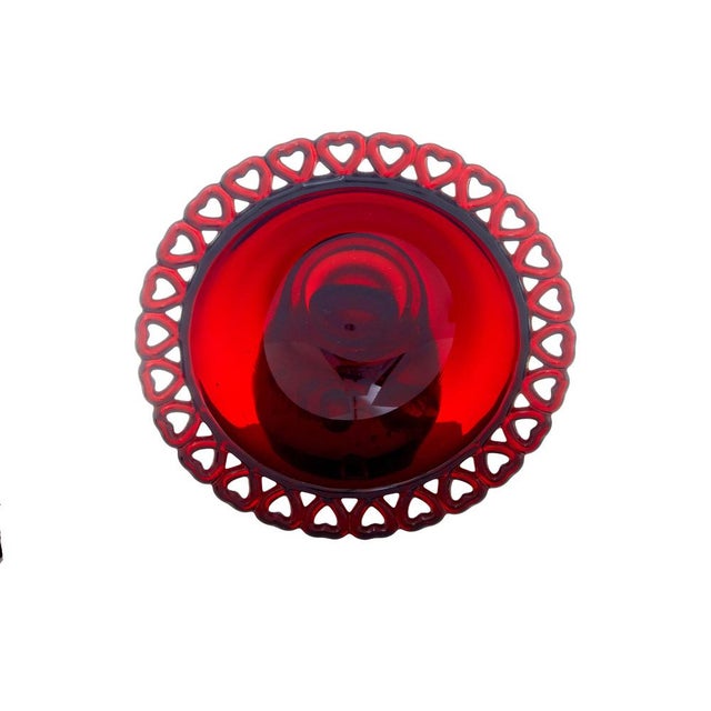 Mid-Century Modern Scandinavian Red Art Glass from Monica Bratt, 1950s, Set of 4 For Sale - Image 3 of 5