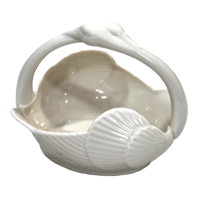 Vintage Lenox Double Swan Handle Candy Bowl For Sale