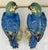 1940's Germany Hand Painted Large Porcelain Parrots- A Mirrored Pair For Sale In West Palm - Image 6 of 18