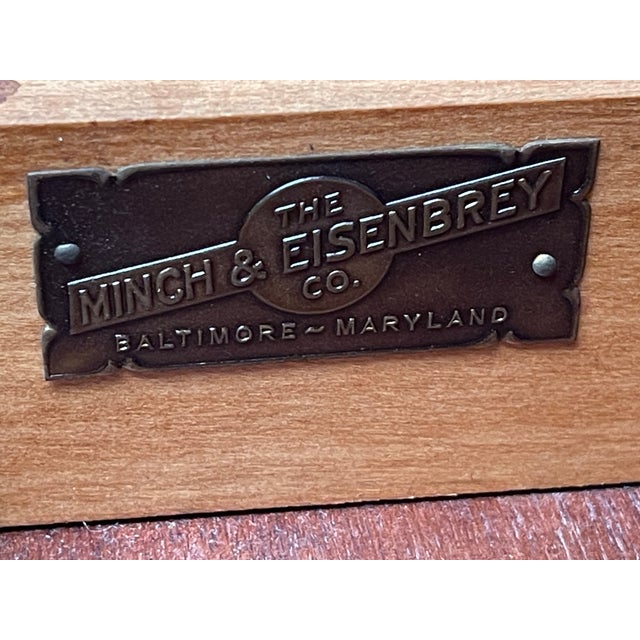 Early 20th Century Mahogany Drum Table by Mingh & Eisenbrey in Baltimore, Md For Sale - Image 4 of 6