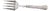 Fish Serving Fork in Cut Silver with Handle Grooves For Sale
